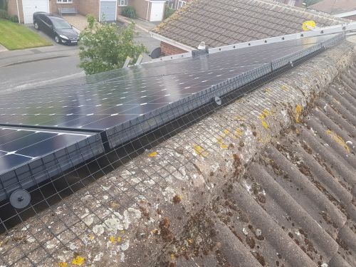 Click Here To Enlarge This Photo Of Solar Panel Bird Proofing