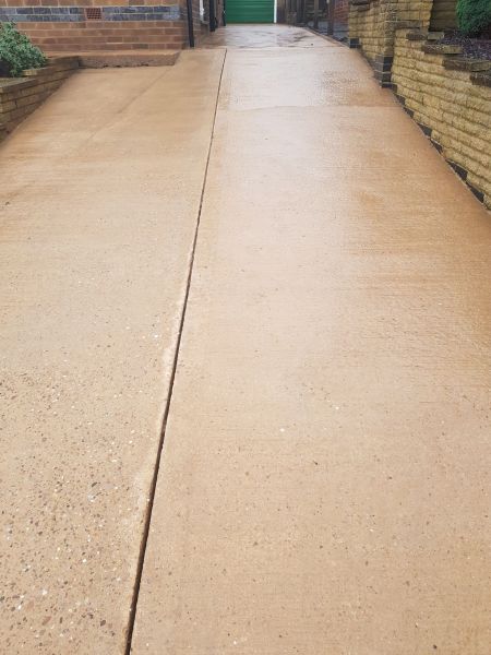 concrete driveway AFTER results: Swipe To View More Images