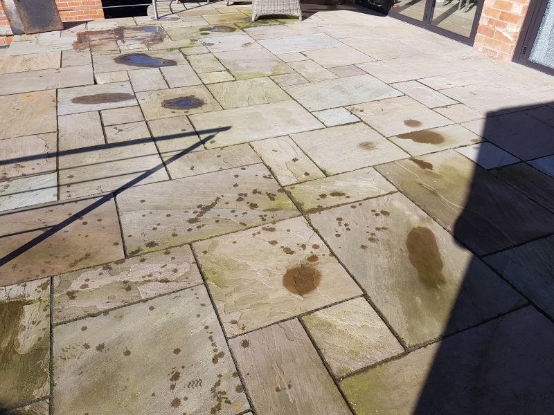 SANDSTONE PATIO BEFORE: Swipe To View More Images