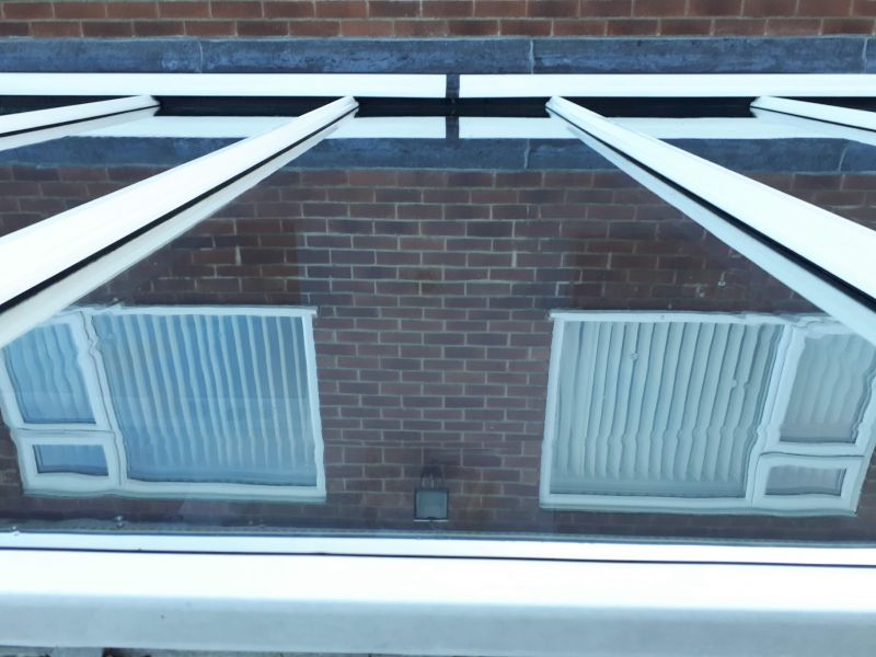 conservatory clean completed in Hucknall with a glass roof: Swipe To View More Images