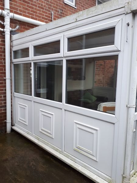 Mansfield conservatory cleaning services for a customer that wanted a reliable window cleaner : Swipe To View More Images