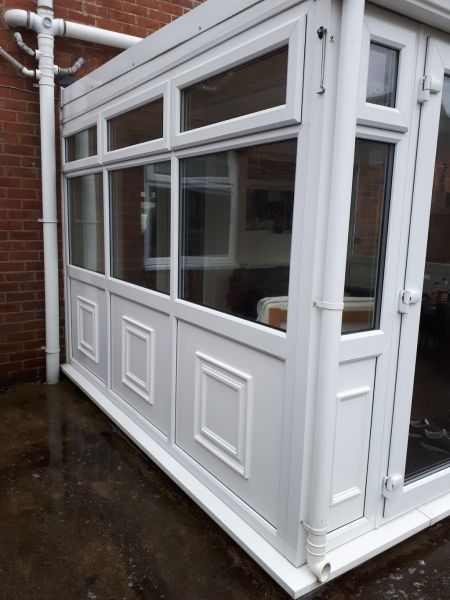 Conservatory clean completed to a high standard in mansfield: Swipe To View More Images