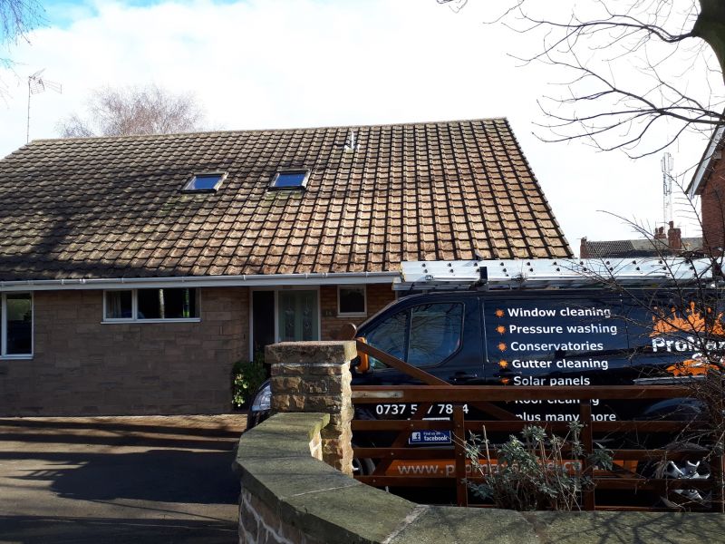Moss removed, gutters cleared out & a Happy Customer!
If you are looking to have your roof cleaned & moss removed get in touch for your free quote!: Swipe To View More Images