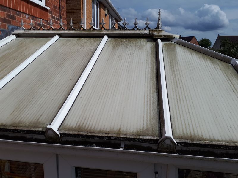 Conservatory roof cleaning services,

Before photo from conservatory clean in Hucknall: Swipe To View More Images