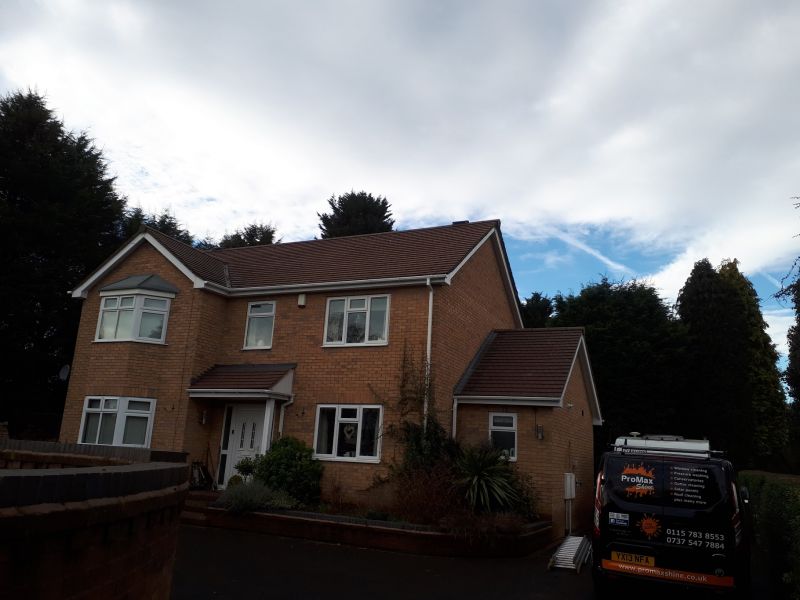 Roof clean completed, followed by the biocidal wash applied to prolong the clean. all Windows Frames, Gutters, Soffits & Fascias cleaned. completely transformed the appearance of this home. contact us for your free no obligation quotation: Swipe To View More Images