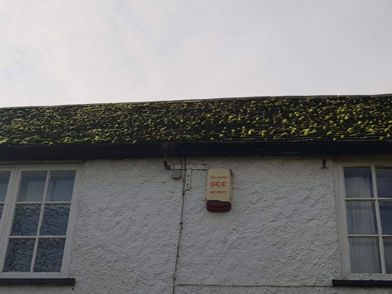 A roof Scrape & Treatment is required for this old roof to remove all the biological growth and stop the guttering from being blocked several times a year.: Swipe To View More Images