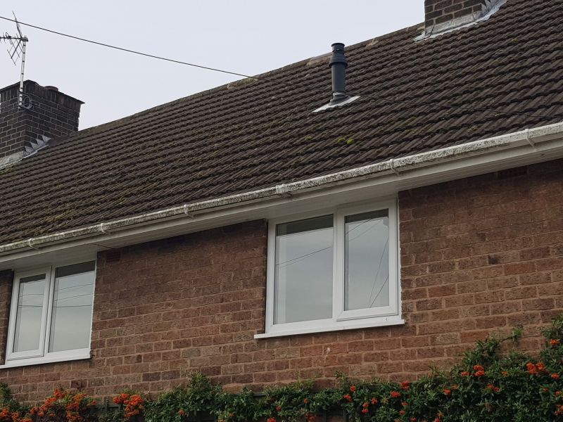 Here is a Soffit & Fascia clean we visited in Mansfield. We also Cleaned the Window frames, sills & doors. 
check out the next picture to see the transformation!: Swipe To View More Images