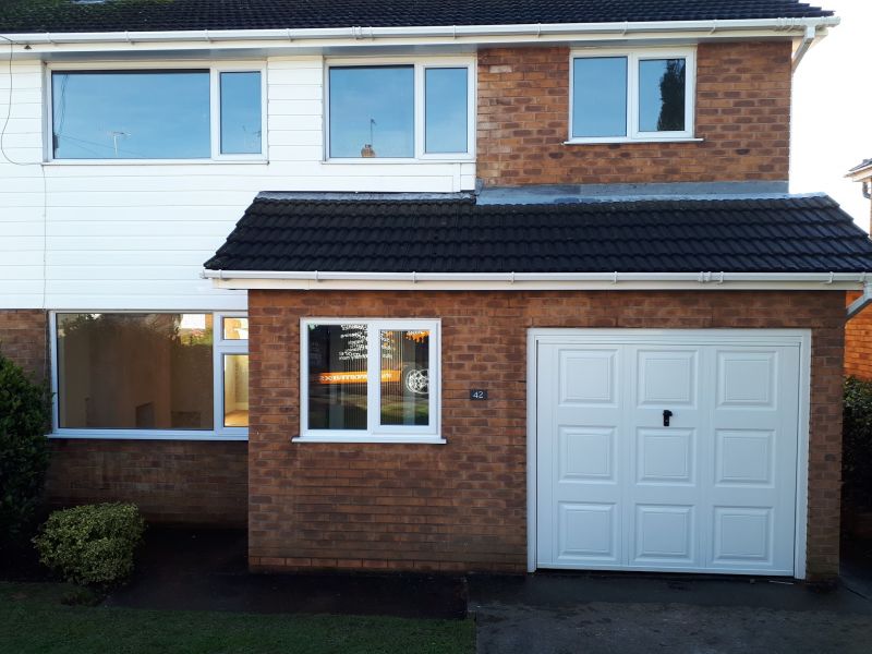 Gutters, soffits & fascia cleaning completed. 
Windows cleaning was inlcuded on this UPVC cleaning job in Mansfield: Swipe To View More Images