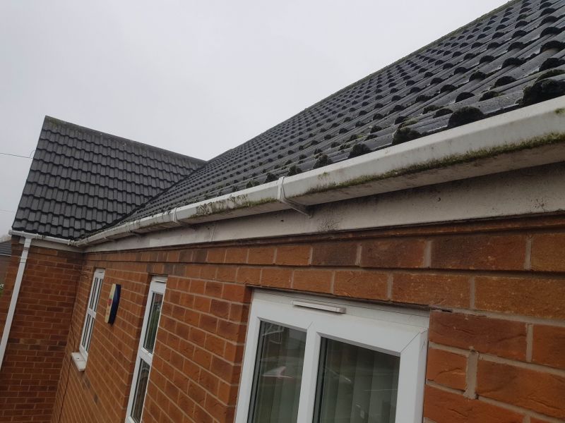 These soffit & fascias were booked in for a deep clean as they had not been cleaned in over 7 years since they moved into Hucknall.: Swipe To View More Images