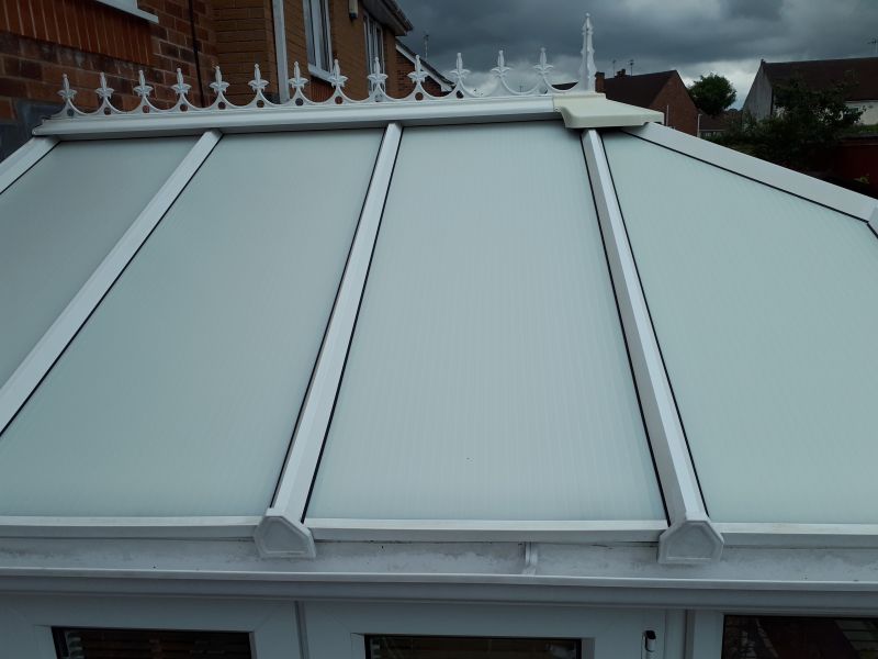 Conservatory roof cleaning services,
After photo of Conservatory cleaned in Hucknall: Swipe To View More Images