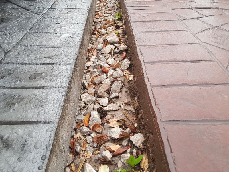 on the left is a Imprinted concrete driveway we sealed, on the right is a imprinted concrete driveway that was sealed using a budget sealer when laid. you can see for yourself the huge difference in quality of the coating!: Swipe To View More Images