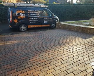 The after results of a driveway clean in Nottingham: Click Here To View Larger Image