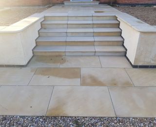 SANDSTONE STEPS AFTER: Click Here To View Larger Image