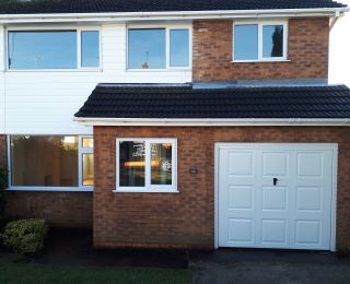 Gutters, soffits & fascia cleaning completed. 
Windows cleaning was inlcuded on this UPVC cleaning job in Mansfield: Click Here To View Larger Image
