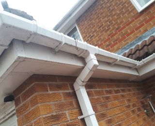 Gutter, Soffit & Fascia cleaning in Rainworth near Mansfield: Click Here To View Larger Image
