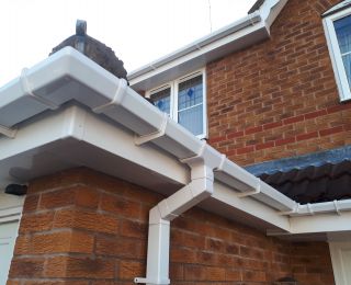 All UPVC cleaned up on this job in Rainworth, We also cleaned the Orangery glass roof, Cleaned all windows frames & driveway cleaning.: Click Here To View Larger Image