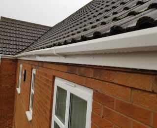 Soffit & Fascia cleaning includes the windows cleaned free of charge. Hucknalls best upvc cleaners!: Click Here To View Larger Image