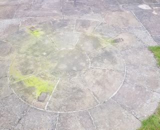 Indian sandstone patio cleaning in Mansfield: Click Here To View Larger Image