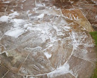 Indian sandstone patio soft wash cleaned to prevent any damage being caused to the joints, Check out the next picture to see how this patio clean in Mansfield turned out!: Click Here To View Larger Image