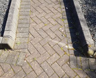 Block paved driveway & pathway in Mansfield: Click Here To View Larger Image