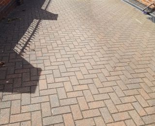This driveway in underwood we was booked in to clean, sand & seal.: Click Here To View Larger Image